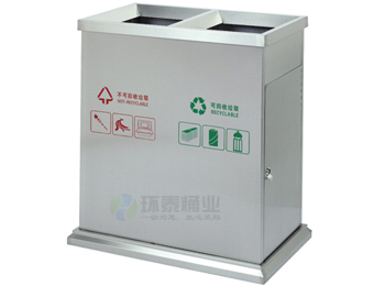 户外不锈钢分类垃圾桶HT-BXG1060,钢板,垃圾桶,欢迎,使用,ueditor,